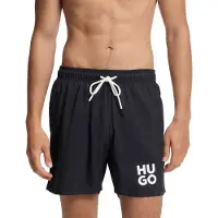 HUGO Badeshorts Paolo 50545464 Schwarz Regular Fit