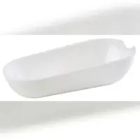 Aps 4x Besteck-Ablage GLOSS, 22,5 x 11 cm, H: 6 cm Melamin, weiß, spülmaschinengeeignet.