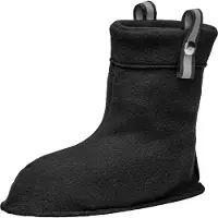 Ladeheid Damen Wärmende Stiefelsocken Gummistiefel Innenschuh (Schwarz, 36/37)