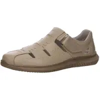 Rieker Slipper gelocht gefloch. modisch in beige, Gr. 44