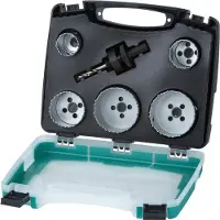 Wolfcraft 1 Lochsägen-Set BiM ø25,35,43,54,83mm