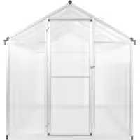 vidaXL Gewächshaus Aluminium 421x190x195 cm 15,6 m³