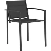 vidaXL Gartenstühle 2 Stk. Schwarz und Anthrazit Textilen-Stoff