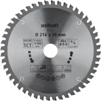Wolfcraft 1 Kapp/Gehr.sägeblatt HM 48 Zähne ø216mm