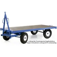 Bakoprotaurus Bako Logistiksysteme Industrie-Anhänger mit 35º Doppel-Drehschemel 5t Traglast Vollgummi 2000x1000mm