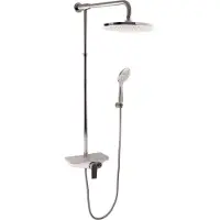 RAV MURRAY Wandduschsäule mit Regal 170 cm, weiß verchromt SLEZAK