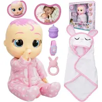 Sarcia.eu Cry Babies Newborn Coney – Interaktive Puppe mit Zubehör, 30 cm groß, mit Tränen und Geräuschen