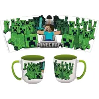 Stor Minecraft - Survival Mode - Kubek Elite Z Kolorowym Wnętrzem - 13Oz