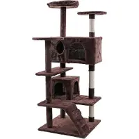 ESTEXO Kratzbaum Katzenbaum Katzenkratzbaum 130 cm XL Kletterbaum Spielbaum Braun