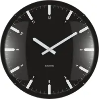 Karlsson - Wanduhr Realista Dome - Schwarz - Ø35cm