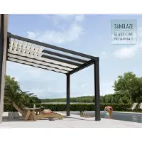 Canopia Sonnensegel für Terrassendach Stockholm Weiß 340x370 cm