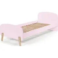 58 aufm Kessel Einzelbett Karilynn 206x95x73 Kinderbett MDF+Massivholz rosa