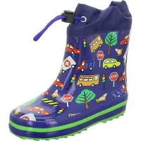 Beck 863 34 Warmfutter Gummistiefel Traffic Dunkel-Blau, Blau, Gr. 25