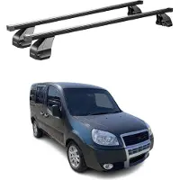 Menabo Dachträger Grundtäger für Fiat Doblo 2000-2010 75kg Stahl Schwarz 2 tlg
