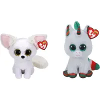 TY - Stofftiere - Beanie Boo's - Phoenix Fox & Christmas Unicorn