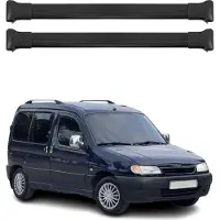 Omtec Dachträger Grundtäger für Citroen Berlingo 1996-2008 75kg Alu Schwarz 2 tlg