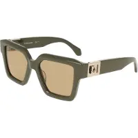 Salvatore Ferragamo Ferragamo SF2084S Khaki 53/19/145 Damen Sonnenbrillen
