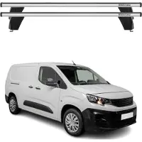 Menabo Dachträger Grundtäger für Peugeot Partner mk3 2018-2025 75kg Alu Grau 2x