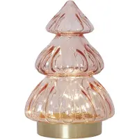 Star Trading 460-34, Leichte Dekorationsfigur, Pink, Silber, Glas, Ambiente, Homeoffice, Schlafzimmer, Wohnzimmer, Kinderzimmer, 6 h