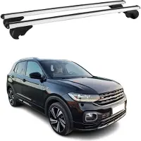 Omtec Dachträger Grundtäger für VW T-Cross 2019-2024 75kg Aluminium Silber 2 tlg