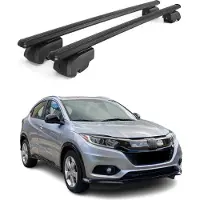 Omtec Dachträger Gepäckträger für Honda HR-V RU 2014-2020 ABE Aluminium Schwarz 2x