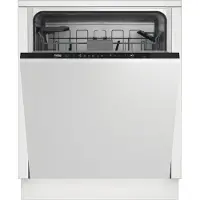 Beko BDIT16430, Voll integriert, Standardgröße (60 cm), Weiß, Schwarz, Berührung, LED