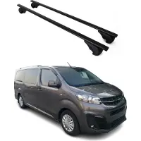 Omtec Dachträger Grundtäger für Opel Vivaro C 2019-2025 75kg Metall Schwarz 2 tlg