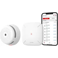 X-Sense Link+ Pro Intelligentes Rauchmelder-Bündel - 1 XS01-M Rauchmelder und SBS50 Basisstation - Funktioniert über App - WiFi - Funkverbindung
