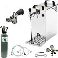 BieTal Bierkühler Bierzapfanlage 60 L/h - 1-leitig - KOMPLETTSET - KEG Korb - CO2 2Kg