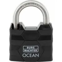 Burg wachter Burg-Wächter Vorhängeschloss Ocean 490 Ni, 54mm, mit 2 Schlüsseln, wetterfest