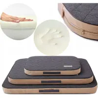DOTTY Orthopädische Hundematratze, Memory foam VISCO Orthopädisches Hundebett Farbe Graphite Größe M (90 cm x 60 cm)