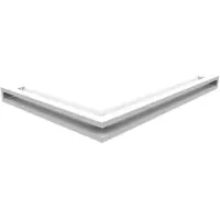 Kratki Eckluftleiste 45S rechts | 547x766 mm Winkel x 60 mm | weiß