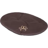 TexCorp Ovale Hundekissen R9 – 87×62 cm, robustes & waschbares Haustierkissen, , ideal für große Hunde | Braun