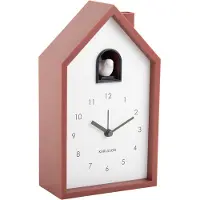 Karlsson - Wecker Modern Cuckoo - Rot - 12x6x20cm