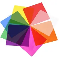 OEM Gekleurd Cellofaan, 8 Farben, 19*19cm, Transparenz, für Kunst, Dekoration, DIY