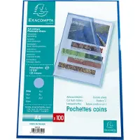 Exacompta Klarsichthülle DIN A4 Blau PP (Polypropylen) 12/100 1000 Stück