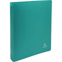 Exacompta 512803E 20x Ringbuch aus PP 700μ mit 4 Ringen 30mm, Rücken 40mm, blickdicht, DIN A4 MAXI - Dunkelgrün