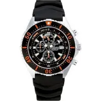 Chris Benz - Taucheruhr-Armbanduhr - DEPTHMETER CHRONOGRAPH 300M - CB-C300-O-KBS