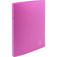Exacompta Ringbuch 2 Ringe Polypropylen DIN A4 Rosa 25 Stück