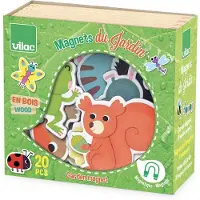 Vilac Holzspielzeug Magneten Garten Set - 20 Stück magnetisches Spielzeug
