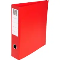 Exacompta 51745E 10x Ringbuch aus kaschiertem Karton, 4 Ringe 50mm, Rücken 70mm, 32x29cm für DIN A4 Maxi - Rot