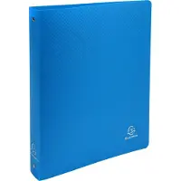 Exacompta 512802E 20x Ringbuch aus PP 700μ mit 4 Ringen 30mm, Rücken 40mm, blickdicht, DIN A4 MAXI - Hellblau