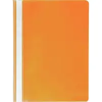Exacompta 449209B 25x Schnellhefter mit Beschriftungsstreifen aus PP, für Format DIN A4, farbig sortiert - Orange