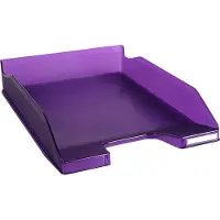Exacompta Briefablage Classic 11319D Polystyrol 500 Blatt Violett, Transparent 65 x 25,5 x 34,6 cm 6 Stück