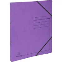 Exacompta 542558E 10x Ringhefter 2 Ringe 15mm, Colorspan-Karton bedruckt - A4 - Violett