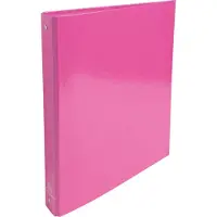 Exacompta 519296E 10x Ringbuch aus kaschiertem Karton, 4 Ringe 30mm, Rücken 40mm, 32x26cm für DIN A4 - Iderama - Rosa