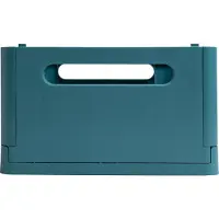 Exacompta 27234D 4x The Smart Case, klappbare Maxi-Box A4+, Skandi - Blau