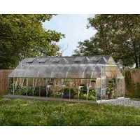 Palram - Canopia Aluminium Gewächshaus Balance 1024 Silber 724x304x257 cm