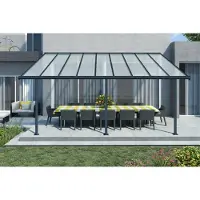 Canopia Terrassenüberdachung Olympia Anthrazit 295x546x305 cm