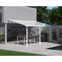 Canopia Aluminium Terrassenüberdachung Olympia Weiß 295x546x305 cm